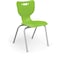 Mooreco Hierarchy School Chair, 4 Leg, 18" Chrome Frame, Green Armless Shell, PK5 53318-5-GREEN-NA-CH - alternate 1